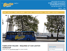 Tablet Screenshot of bellecoaches.co.uk